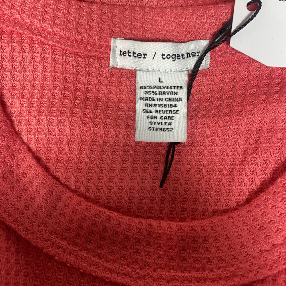 Better/ Together (NWT) Size Large Pink color - Picture 5 of 5